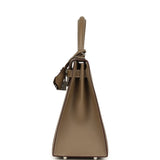 Hermes Kelly Sellier 28 Etoupe Epsom Palladium Hardware