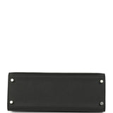 Hermes Kelly Sellier 28 Black Epsom Palladium Hardware - Thumbnail View 6