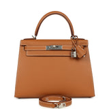 Hermes Kelly Sellier 28 Gold Epsom Palladium Hardware - Thumbnail View 1