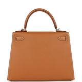 Hermes Kelly Sellier 28 Gold Epsom Palladium Hardware - Thumbnail View 4