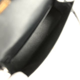 Hermes Kelly Sellier 20 Black Shiny Alligator Gold Hardware