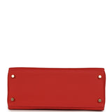 Hermes Kelly Retourne 28 Geranium Togo Gold Hardware