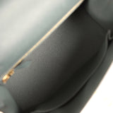 Pre-owned Hermes Kelly Sellier 25 Bleu Orage Epsom Gold Hardware - Thumbnail View 8