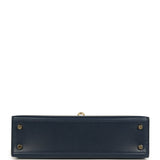 Hermes Kelly Sellier 20 Bleu Abysse Box Permabrass Hardware