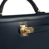 Hermes Kelly Sellier 20 Bleu Abysse Box Permabrass Hardware