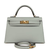 Hermes Kelly Sellier 20 Bleu Glacier Epsom Gold Hardware - Thumbnail View 1