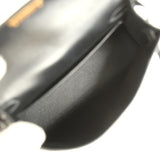 Pre-owned Hermes Kelly Sellier 20 Black Matte Alligator Gold Hardware