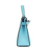 Hermes Kelly Sellier 20 Celeste Epsom Palladium Hardware