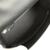 Hermes Kelly Sellier 25 Black Epsom Palladium Hardware