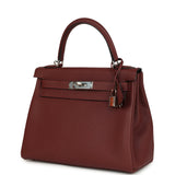 Hermes Kelly Retourne 28 Rouge H Togo Palladium Hardware