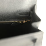 Hermes Kelly Sellier 28 Black Epsom Gold Hardware - Thumbnail View 9