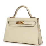 Hermes Kelly Sellier 20 Craie Epsom Gold Hardware