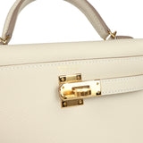 Hermes Kelly Sellier 20 Craie Epsom Gold Hardware