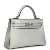 Hermes Kelly Sellier 20 Argent Chevre Chamkilight Palladium Hardware - Thumbnail View 2