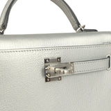 Hermes Kelly Sellier 20 Argent Chevre Chamkilight Palladium Hardware - Thumbnail View 7