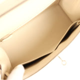 Pre-owned Hermes Kelly Sellier 28 Nata Epsom Palladium Hardware