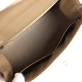Pre-owned Hermes Kelly Sellier 28 Etoupe Epsom Gold Hardware