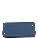 Hermes Kelly Retourne 25 Bleu Tie Togo Palladium Hardware