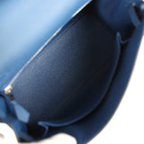Hermes Kelly Retourne 25 Bleu Tie Togo Palladium Hardware