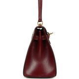 Vintage Hermes Kelly Sellier 20 Rouge H Box Gold Hardware