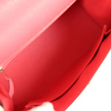 Hermes Kelly Sellier 25 Rose Lipstick Chevre Mysore Palladium Hardware