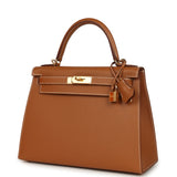 Hermes Kelly Sellier 28 Gold Epsom Gold Hardware