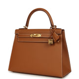 Hermes Kelly Sellier 28 Gold Epsom Gold Hardware - Thumbnail View 3