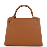 Hermes Kelly Sellier 28 Gold Epsom Gold Hardware - Thumbnail View 5