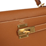 Hermes Kelly Sellier 28 Gold Epsom Gold Hardware - Thumbnail View 7