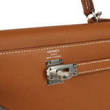 Hermes Kelly Sellier 25 Gold Epsom Palladium Hardware