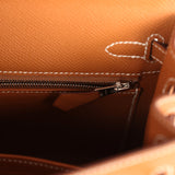 Hermes Kelly Sellier 25 Gold Epsom Palladium Hardware