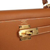 Hermes Kelly Sellier 28 Gold Epsom Gold Hardware