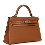 Hermes Kelly Sellier 20 Gold Epsom Palladium Hardware