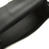 Pre-owned Hermes Kelly Sellier 32 Ficelle-Multicolor Toile De Camp Cavalcadour and Black Swift Palladium Hardware