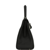Hermes Kelly Retourne 28 Black Togo Palladium Hardware