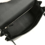 Hermes Kelly Retourne 28 Black Togo Palladium Hardware