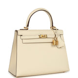 Hermes Kelly Sellier 25 Nata Epsom Gold Hardware