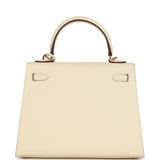 Hermes Kelly Sellier 25 Nata Epsom Gold Hardware