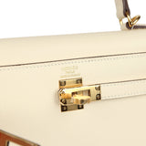 Hermes Kelly Sellier 25 Nata Epsom Gold Hardware