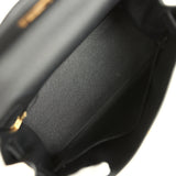 Hermes Kelly Retourne 28 Black Togo Gold Hardware