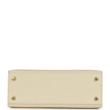 Hermes Kelly Sellier 25 Craie Epsom Gold Hardware