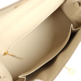 Hermes Kelly Sellier 25 Craie Epsom Gold Hardware