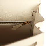 Hermes Kelly Sellier 25 Craie Epsom Gold Hardware