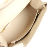 Hermes Kelly Sellier 25 Craie Epsom Permabrass Hardware
