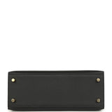 Hermes Kelly Sellier 25 Black Epsom Gold Hardware - Thumbnail View 6
