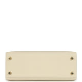 Hermes Kelly Sellier 25 Craie Epsom Permabrass Hardware