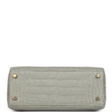 Hermes Kelly Retourne 25 Gris Perle Matte Alligator Gold Hardware