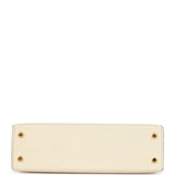 Pre-owned Hermes Special Order (HSS) Kelly Sellier 20 Nata Verso Chevre Mysore Gold Hardware