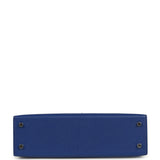 Hermes Kelly Sellier 20 Bleu Royal Chevre Chamkila and Ombre Varanus Salvator Lizard Touch Palladium Hardware