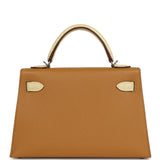 Hermes Kelly Sellier 20 Sesame Madame and Vanille Matte Alligator Touch Palladium Hardware - Thumbnail View 4